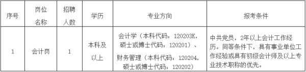公開招聘會(huì)計(jì)工作人員公告——招聘信息推薦