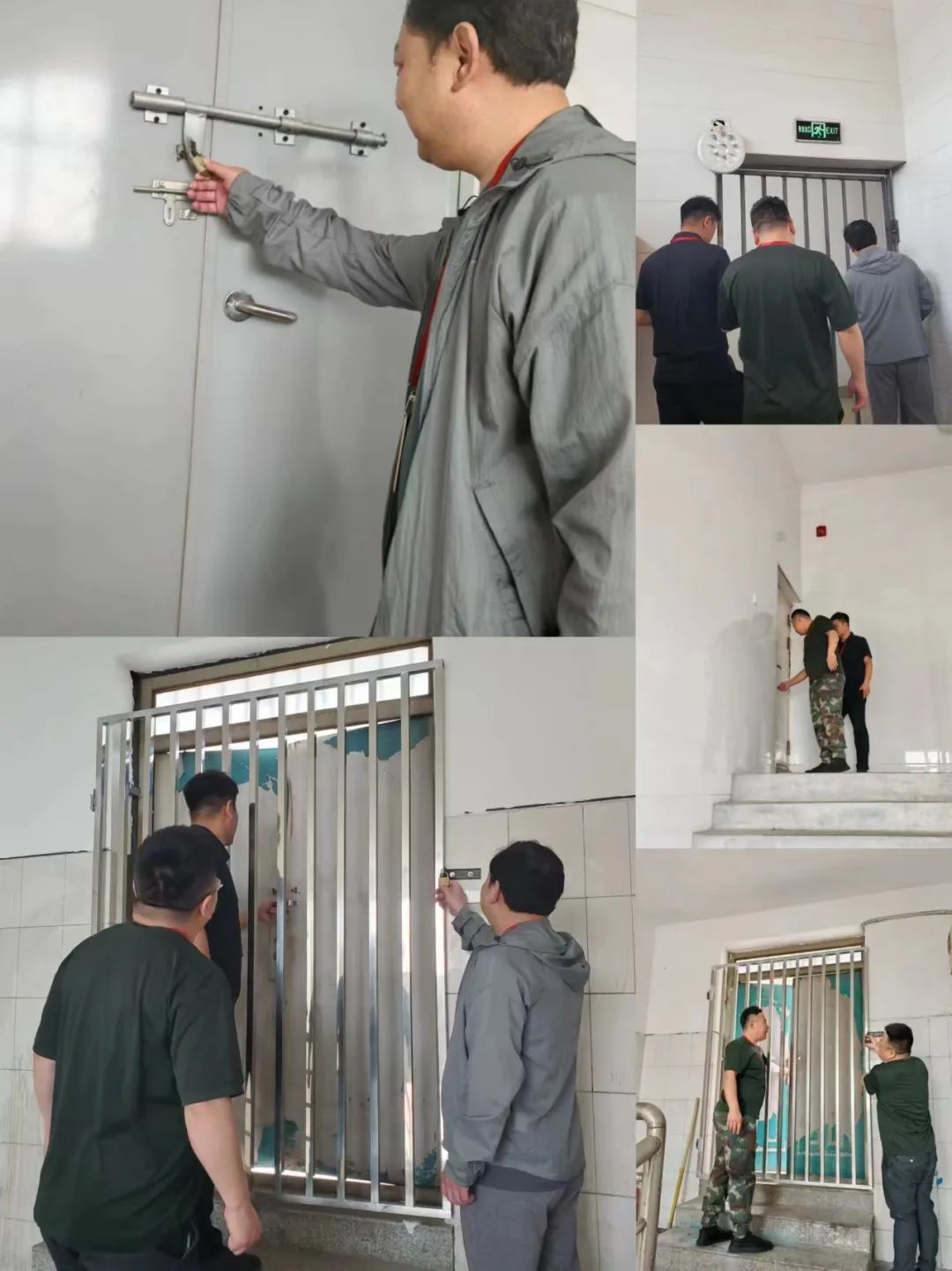 學(xué)工處組織開展學(xué)生宿舍樓 天臺安全防護專項檢查